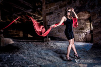 Fashion-Glamour photo taken within the walls of Rothenburg, Germany.