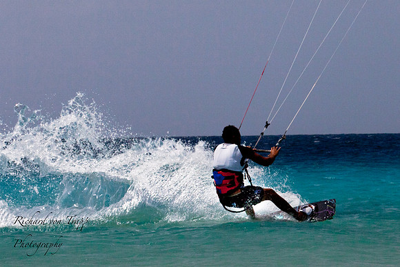 Kite surfer in Bonaire photographed by San Antonio and Austin Beauty and Glamour Photography.