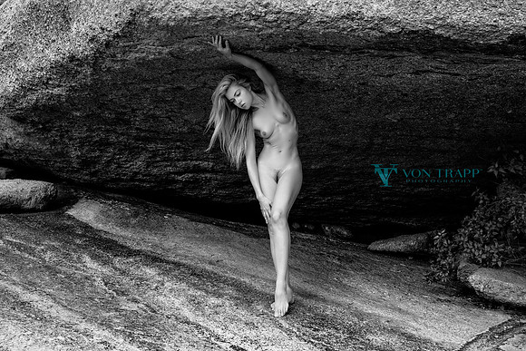 Art nude photo taken at Enchanted Rock Texas.