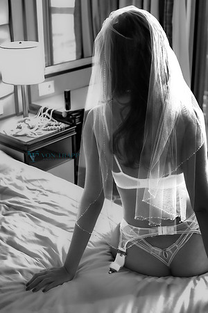 Romantic Bridal Boudoir photo.