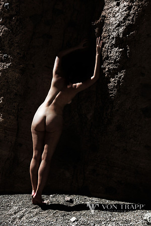 Art Nude photo of a woman taken in the desert at Big Bend State Park, Texas