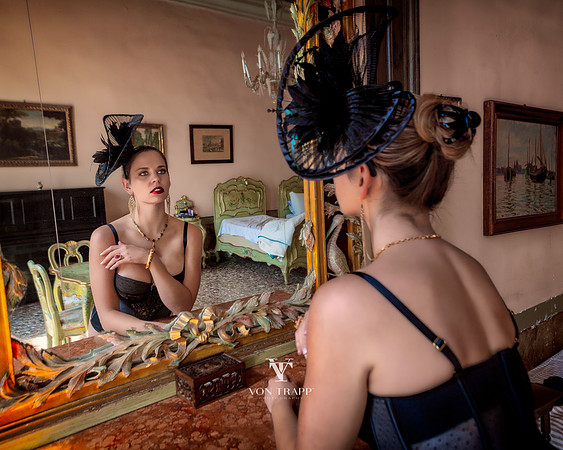 Fashion glamour pho taken in a palazzo in Venice.