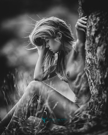Fine art nude photo taken outdoors in the Texas hill country.
