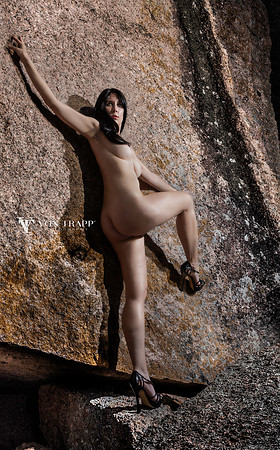 Art nude photo taken at Enchanted Rock Texas.