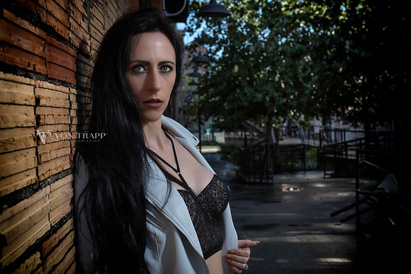 Fashion-glamour photograph of Austin author J.M. Buckler.
