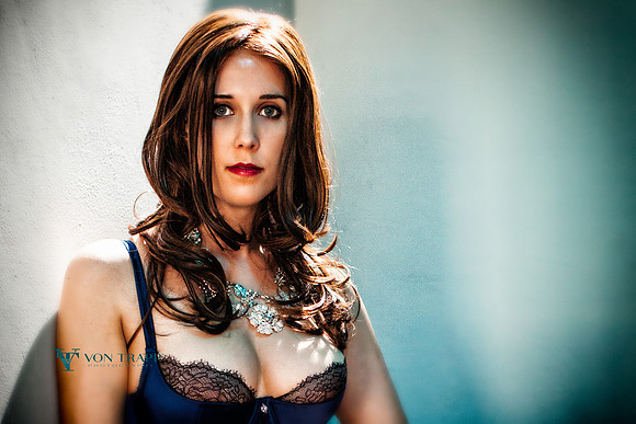 Sexy boudoir glamour photo of a woman in lingerie.
